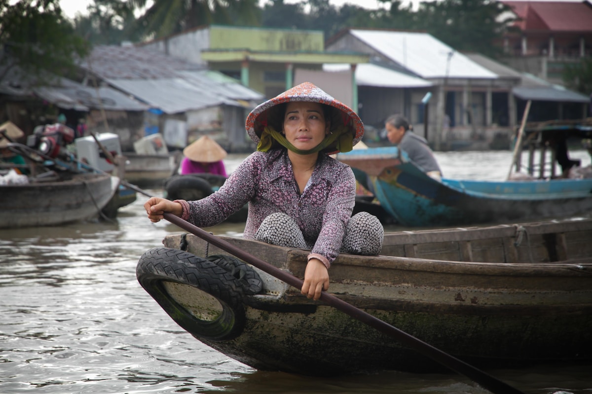 Cai Rang floating market, Can Tho