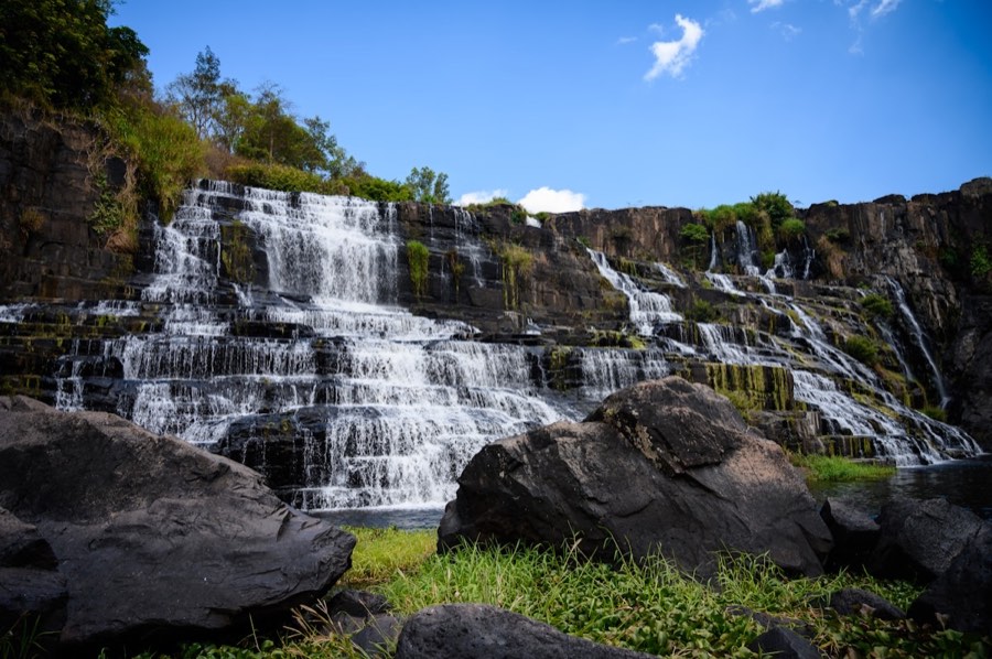 Waterfall in the Da Lat highlands, Lam Dong province, Vietnam