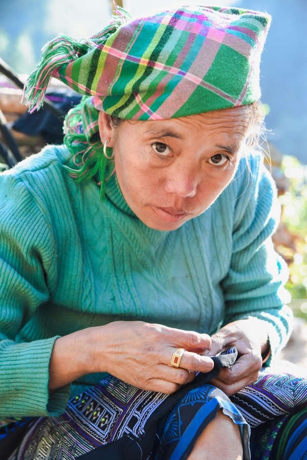 Local woman in northern Vietnam