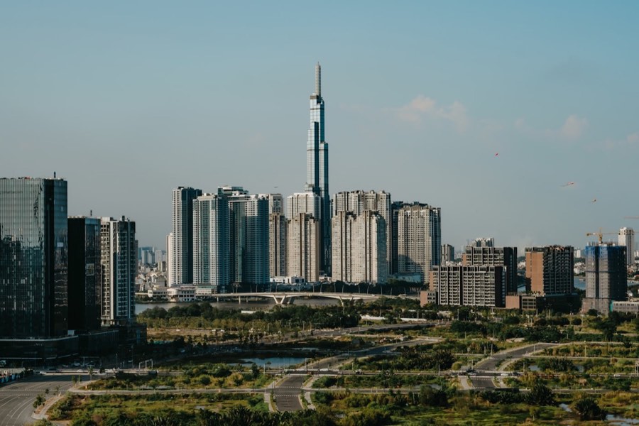 Ho Chi Minh City skyline with Landmark 81 tower