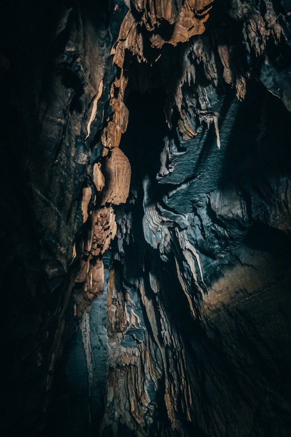 Cave interior with rock formations, Phong Nha, Vietnam